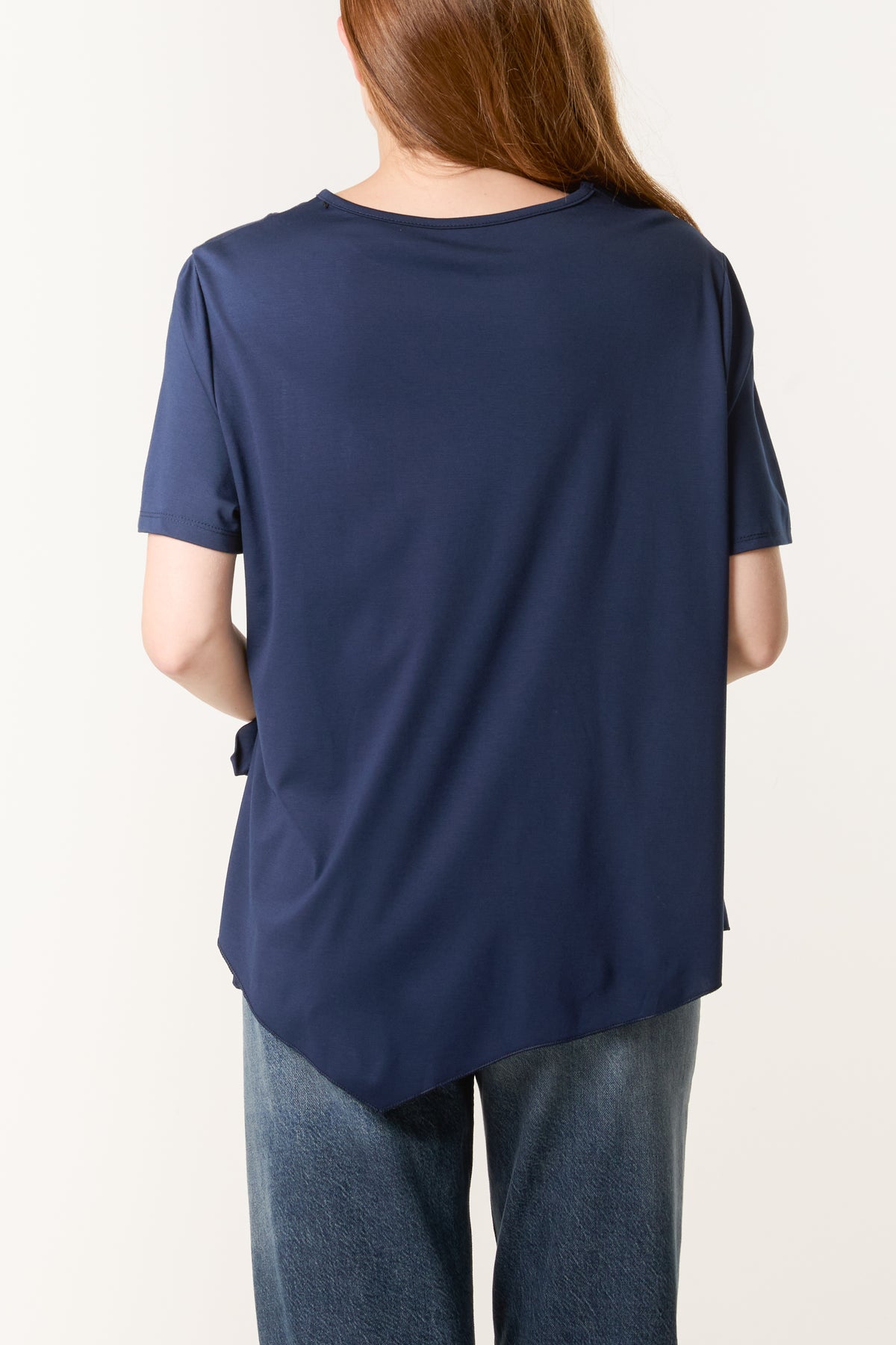 Round Neck Front Tie Top