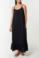 Cotton Backless Cami Maxi Dress