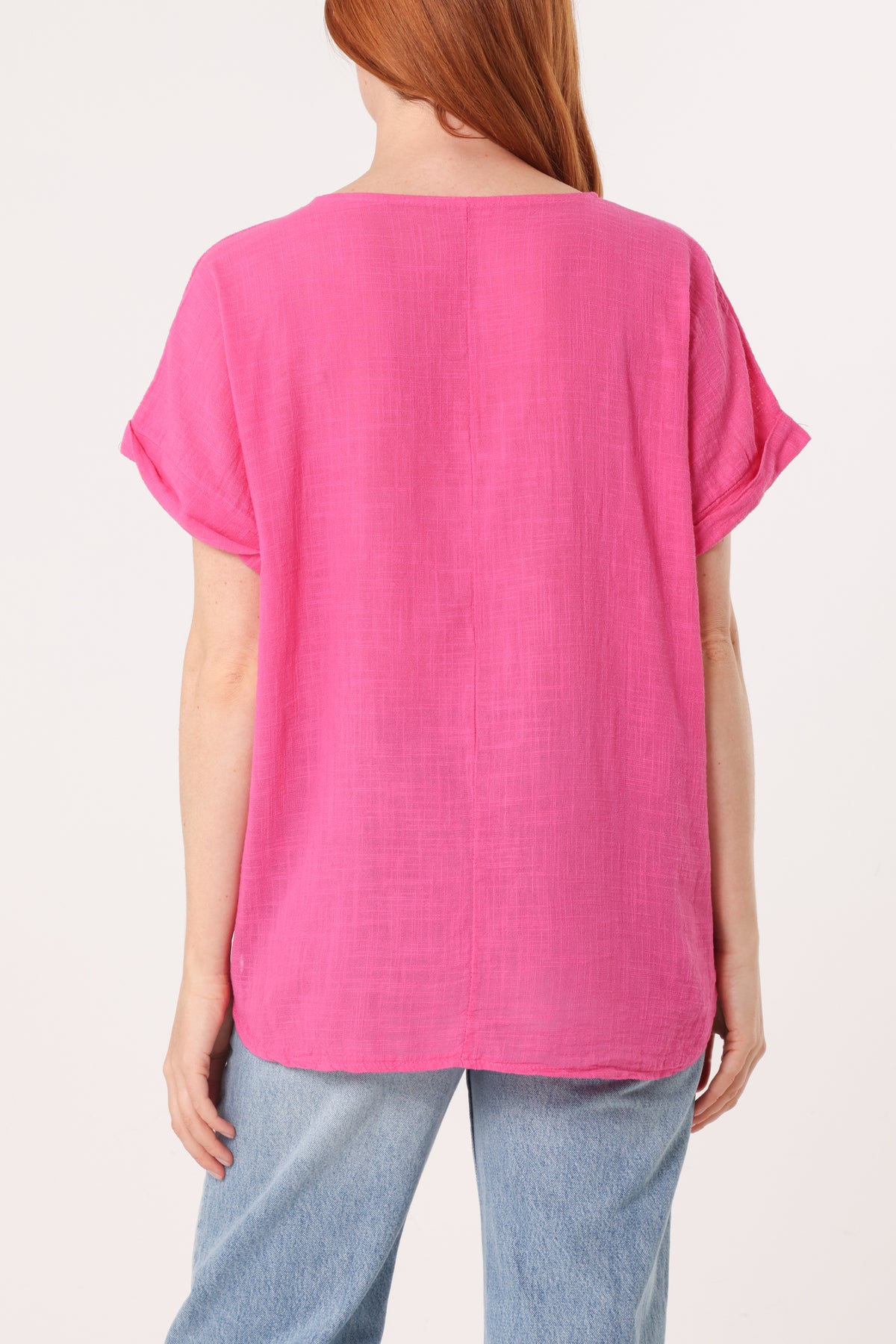 Fish Iridescent Print Cotton Top