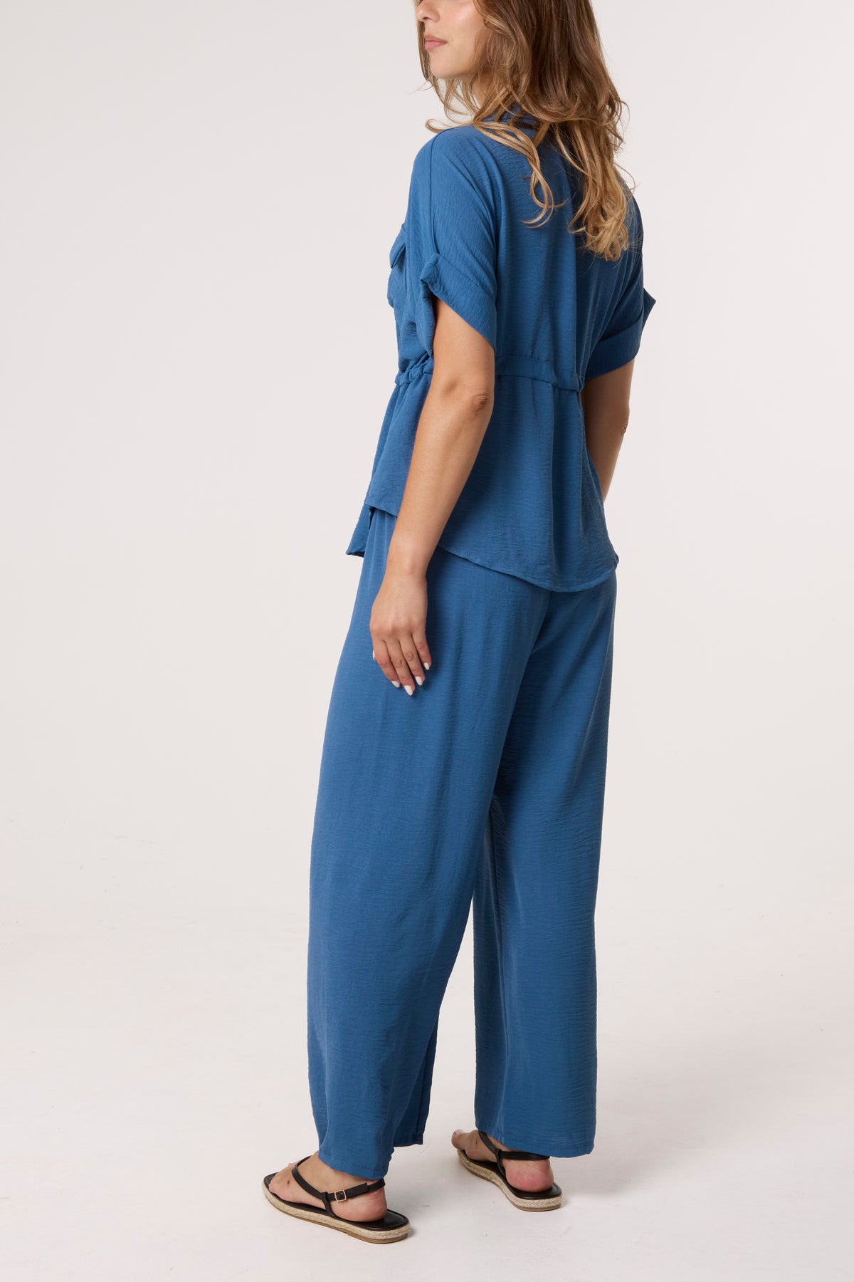 Safari Drawstring Shirt & Trousers Set