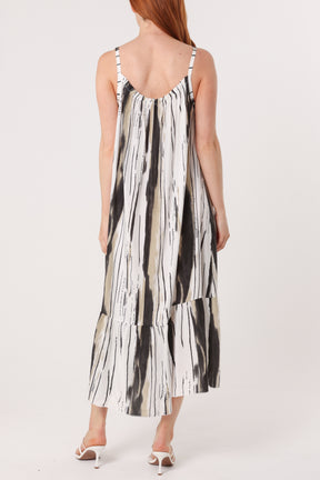 Painted Striped Cami Maxi Dress
