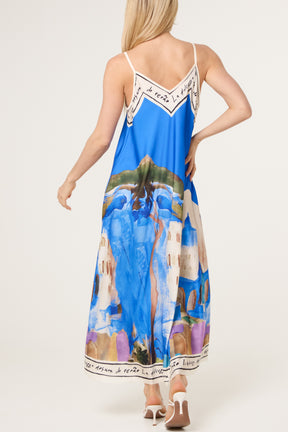 Cami Border Print Swing Dress