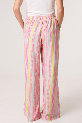 Aztec Print Wide Leg Trousers
