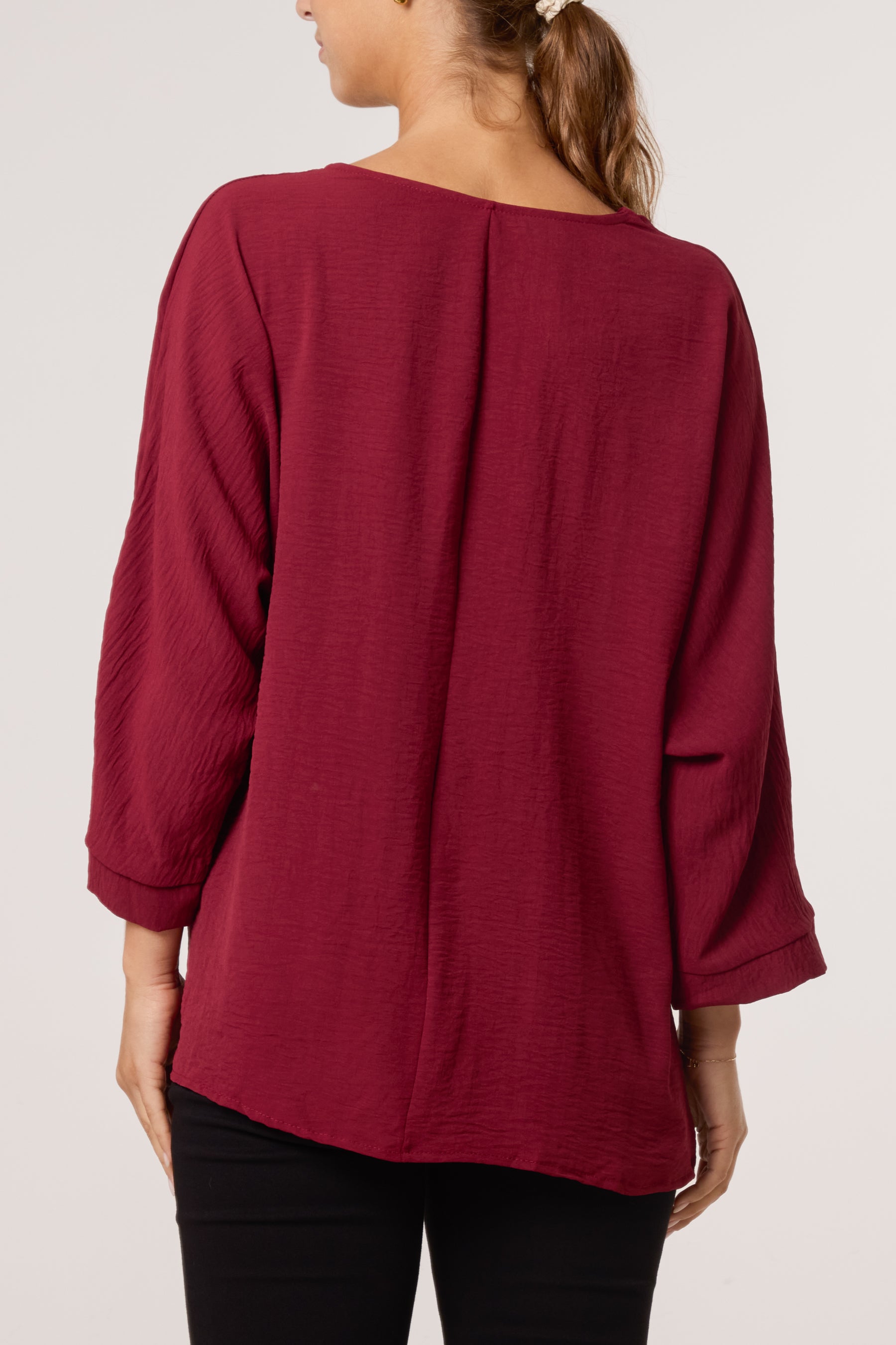 Side Gathered Blouse
