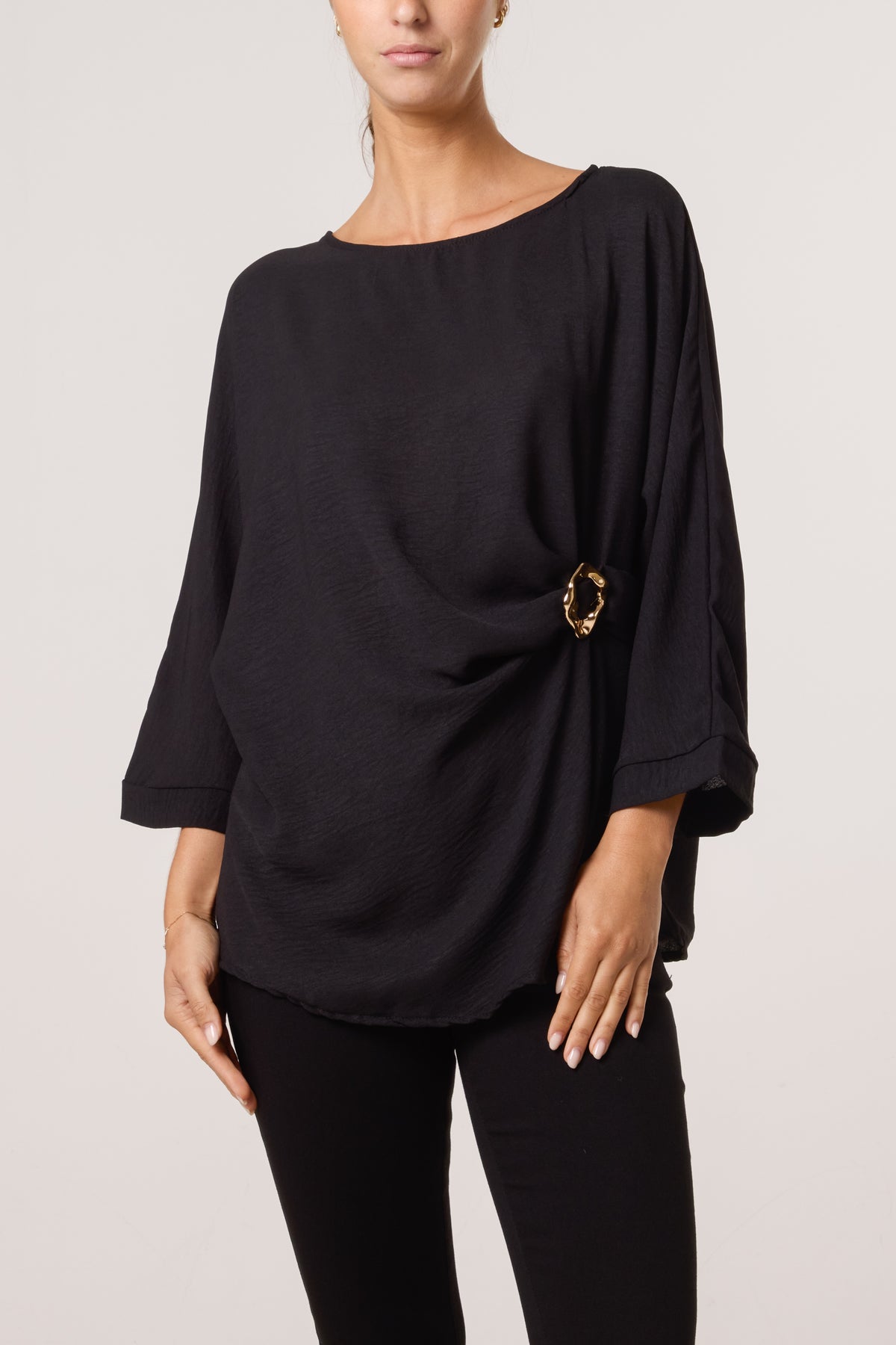Side Gathered Blouse