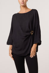 Side Gathered Blouse