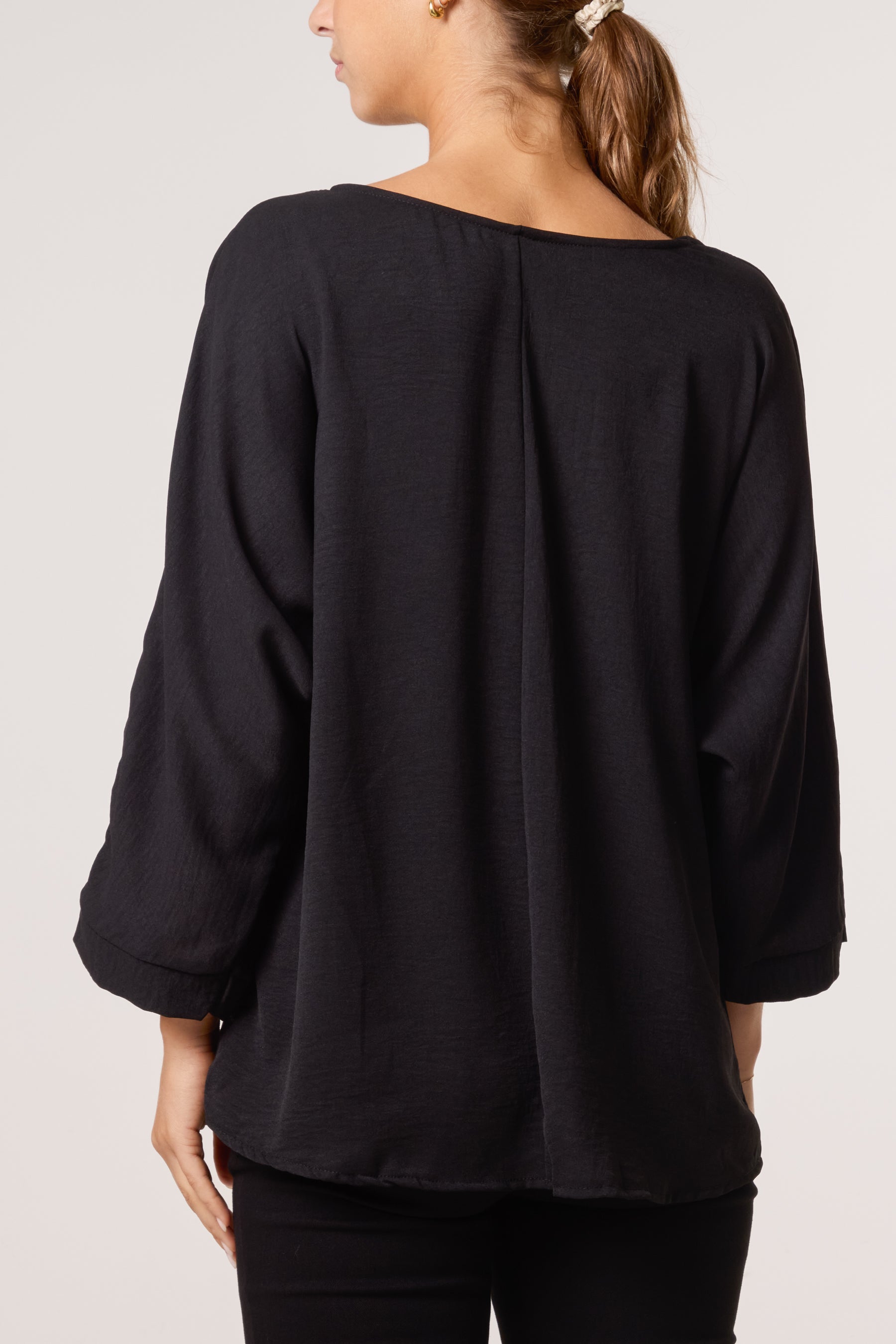 Side Gathered Blouse