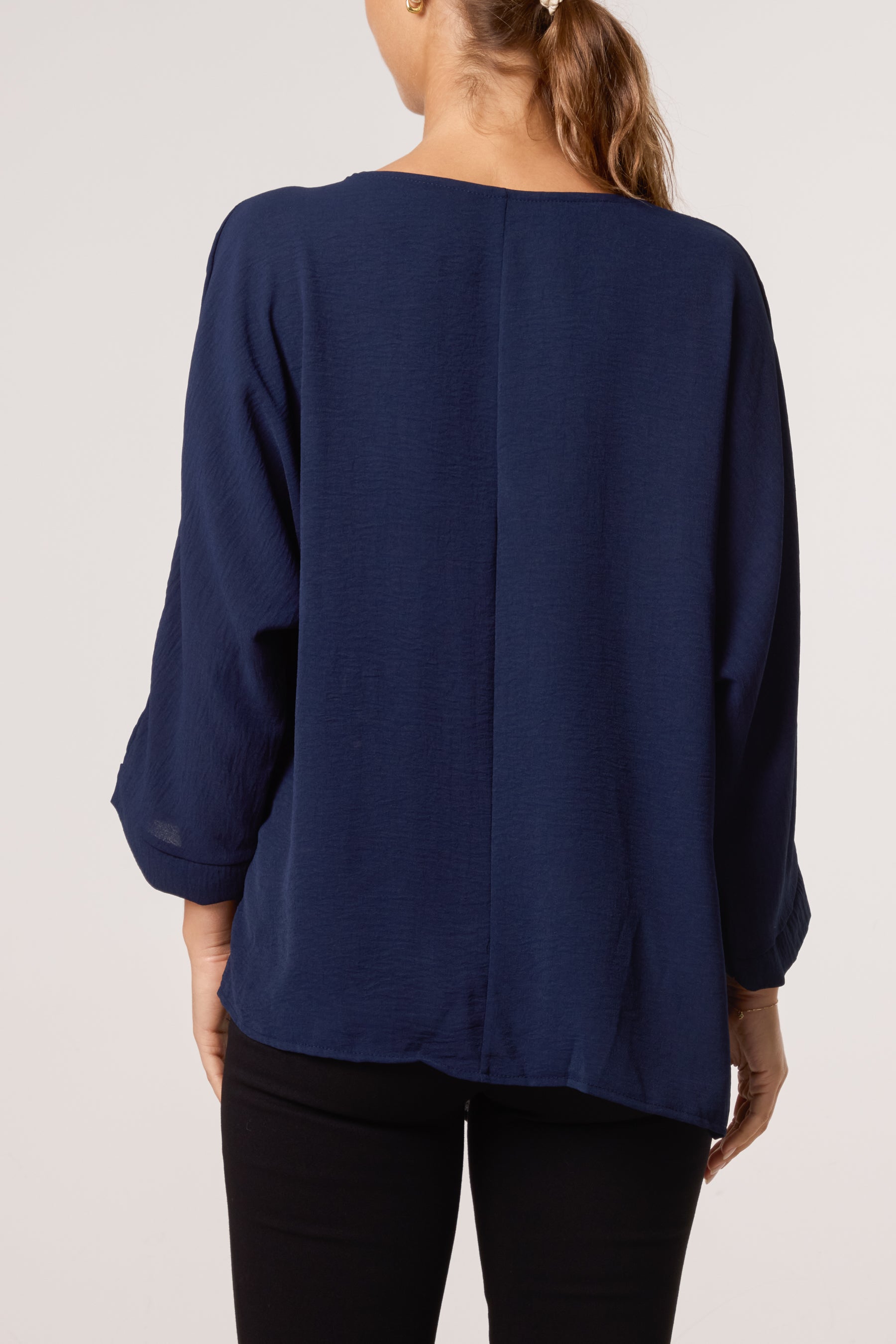 Side Gathered Blouse