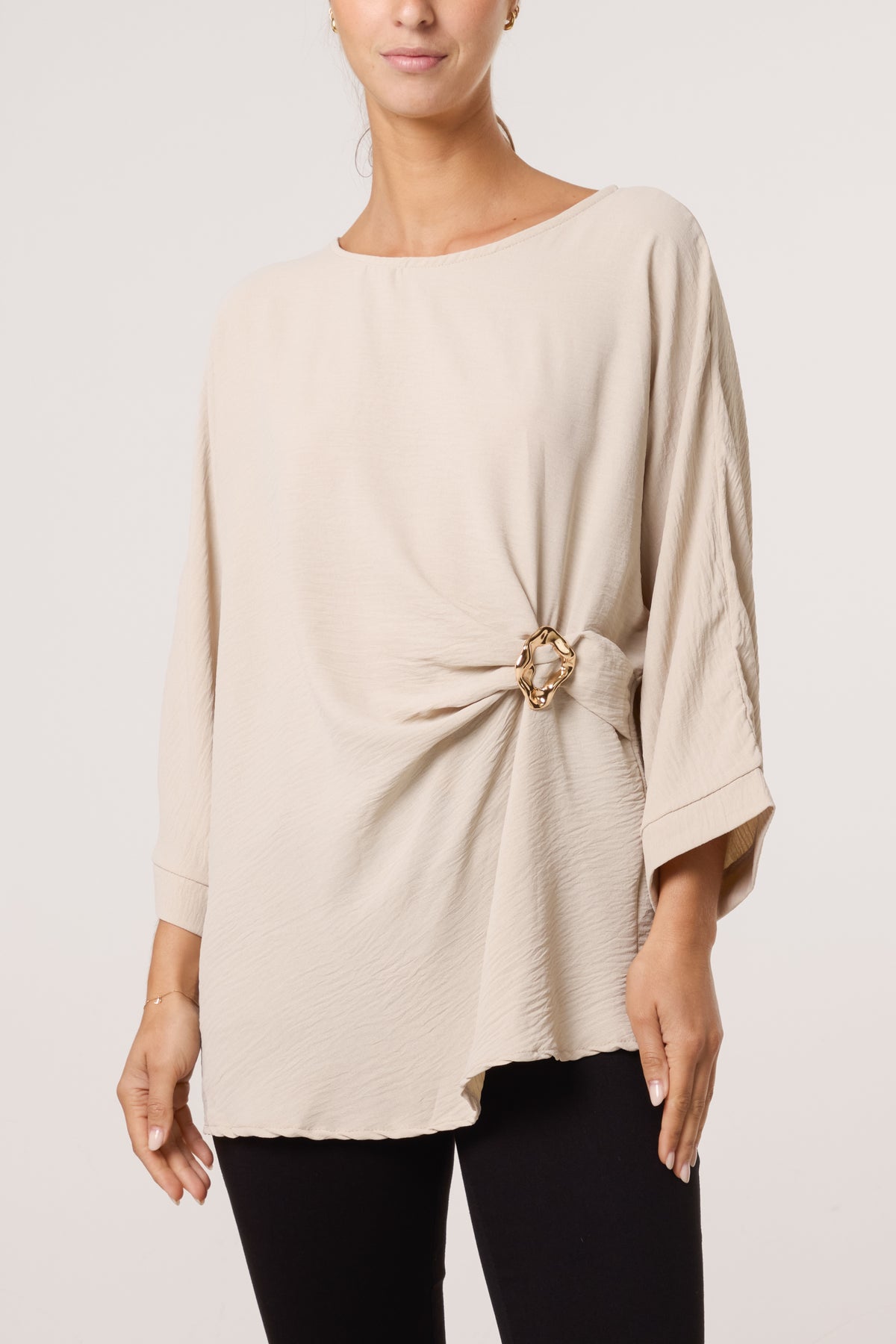 Side Gathered Blouse