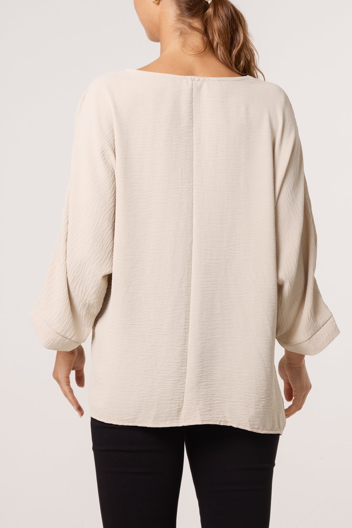 Side Gathered Blouse
