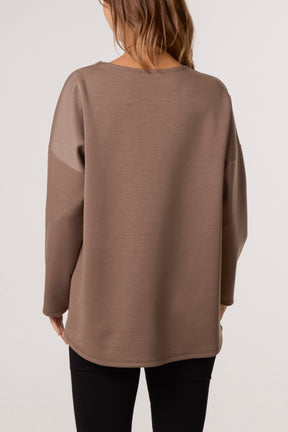 Necklace Soft Touch Plain Sweatshirt