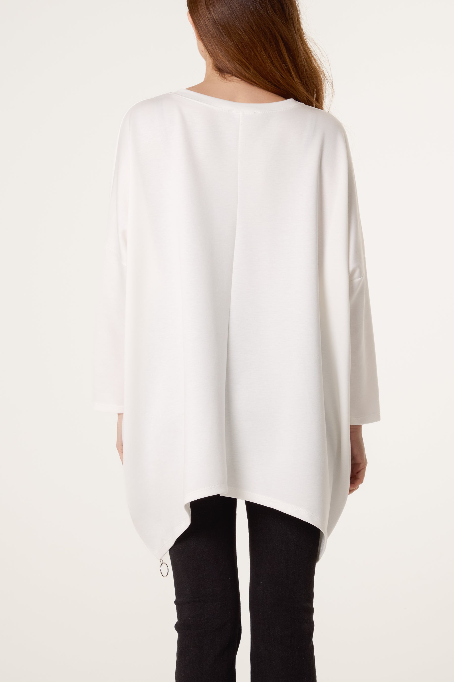 Soft Touch Side Zip Pockets Sweatshirt