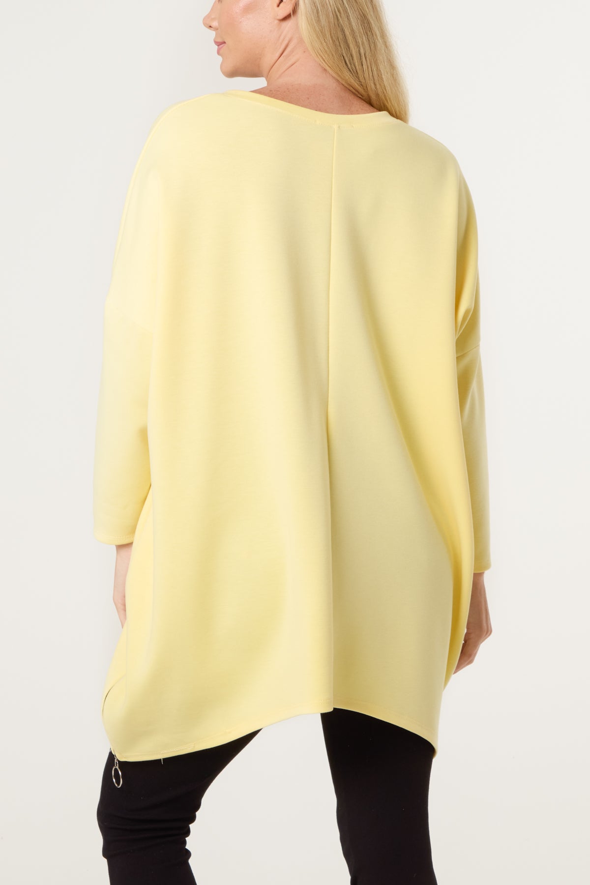 Soft Touch Side Zip Pockets Sweatshirt