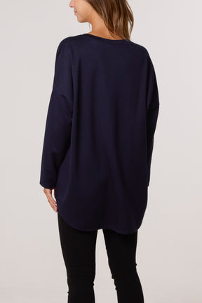 Foil Animal Heart Soft Touch Sweatshirt