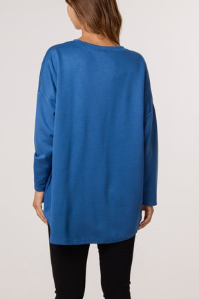 Foil Animal Heart Soft Touch Sweatshirt