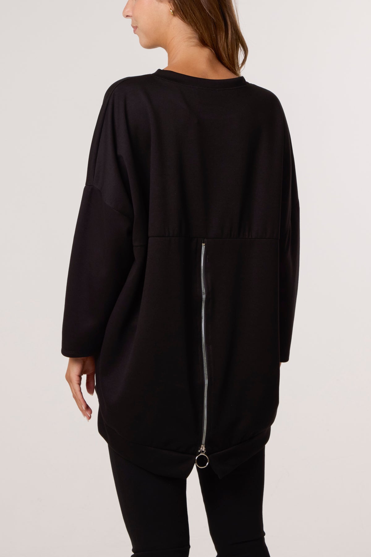 Foil Rock Back Zip Sweatshirt