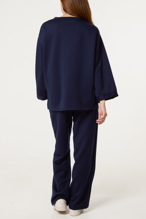 Soft Touch Sweatshirt & Trousers Set