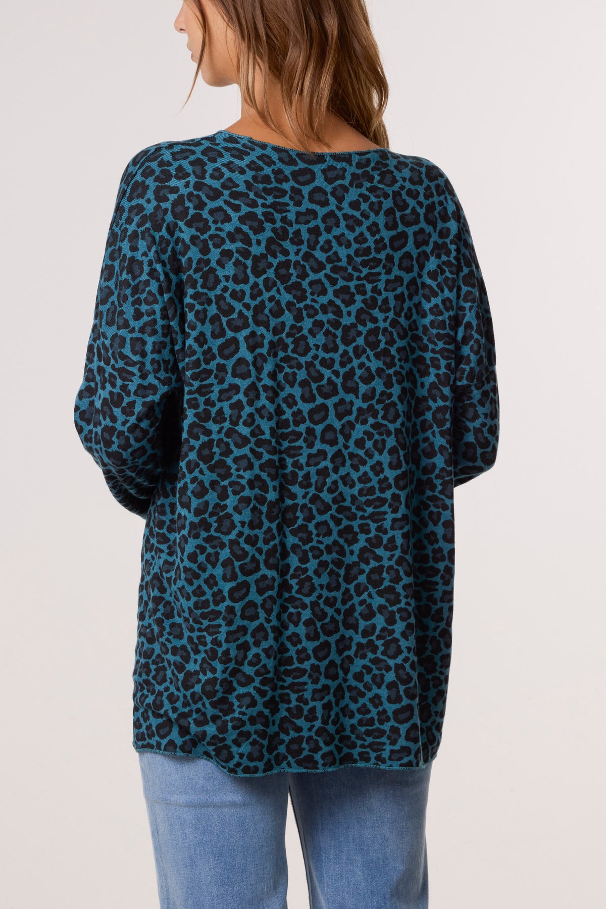 Cheetah Print Fine Knit Jumper
