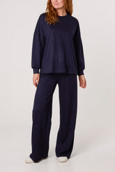 Cheetah Pattern Sweatshirt & Trousers