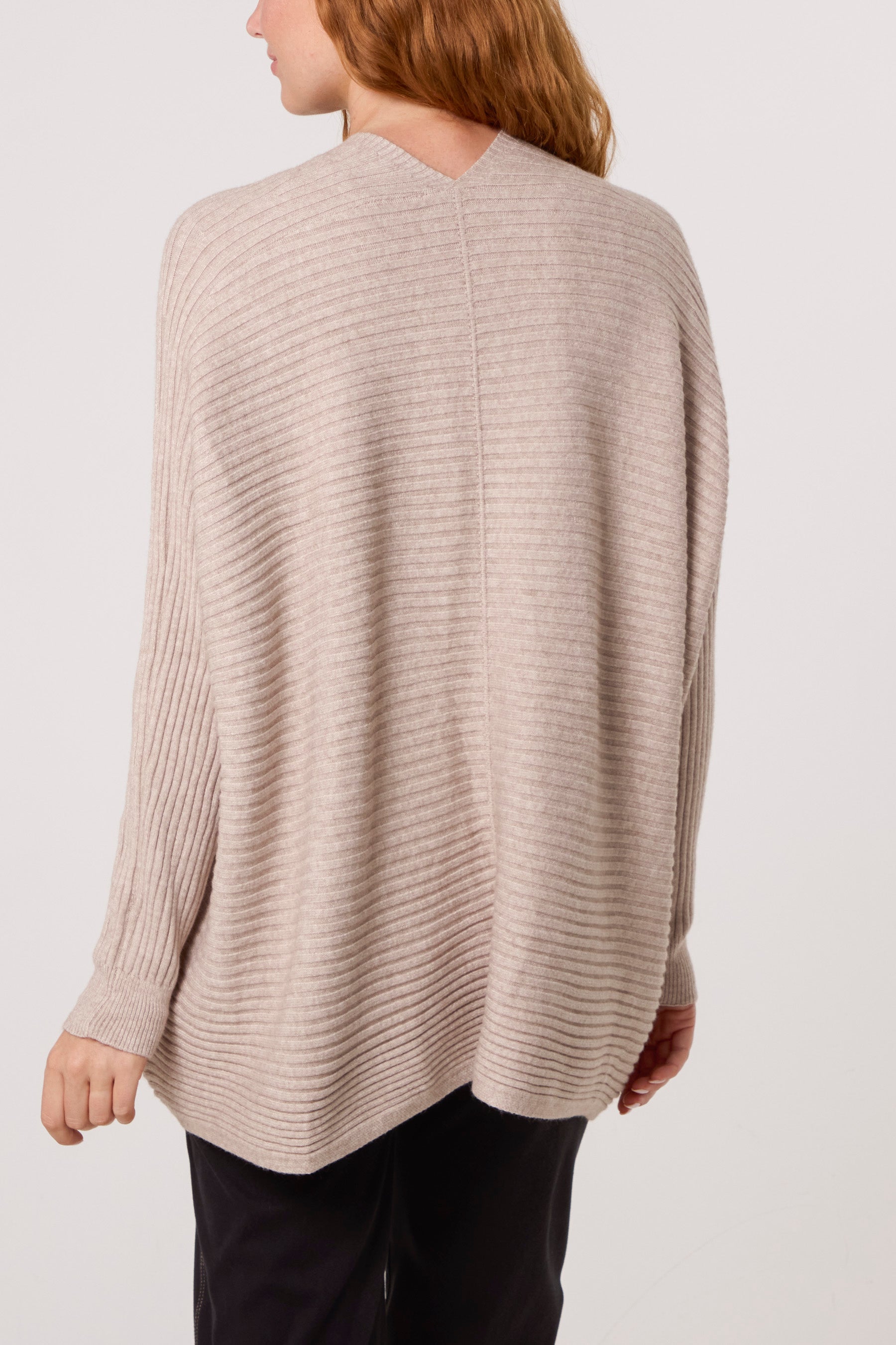 Ribbed Knit Star Buttons Cardigan