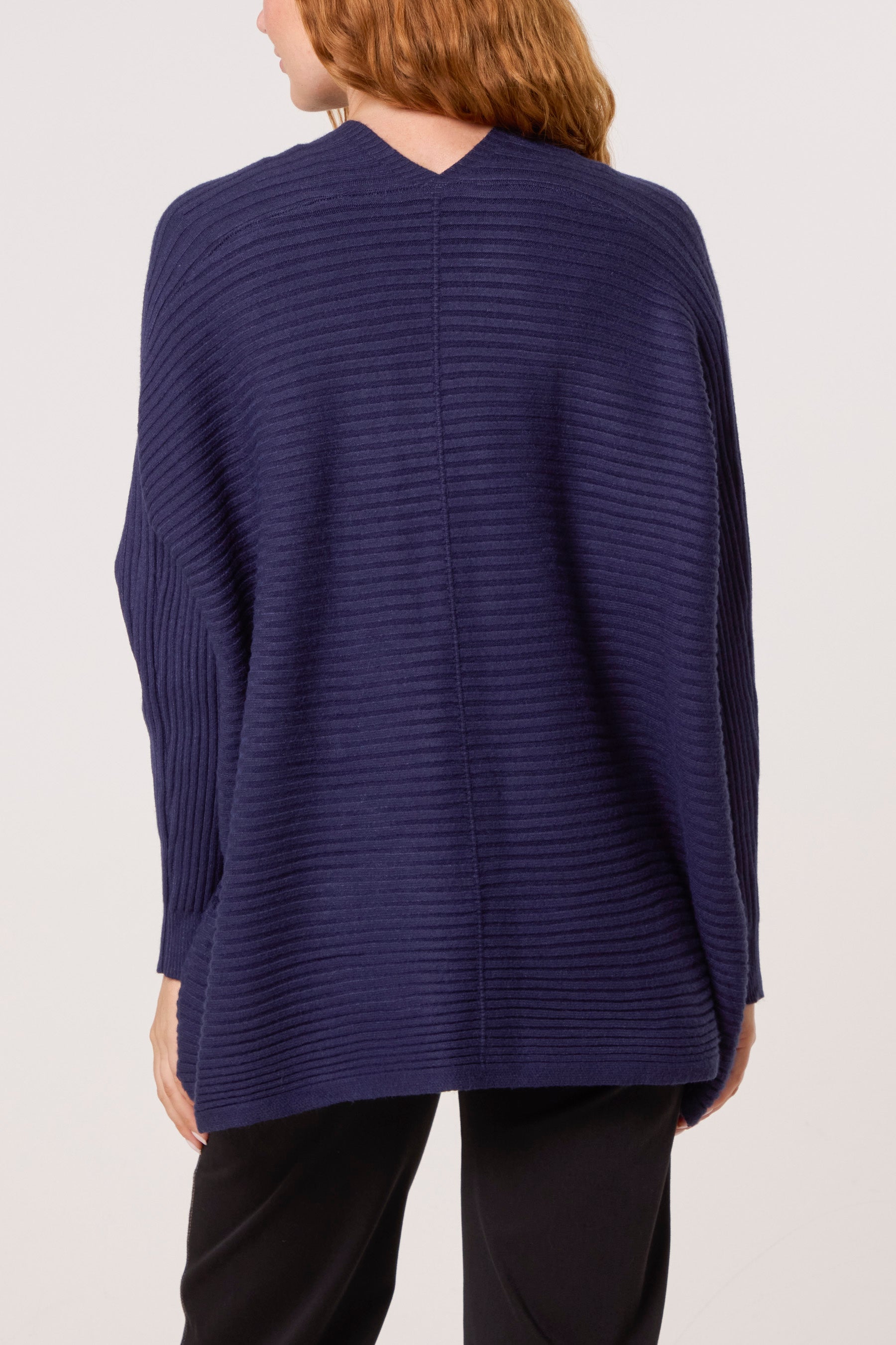 Ribbed Knit Star Buttons Cardigan
