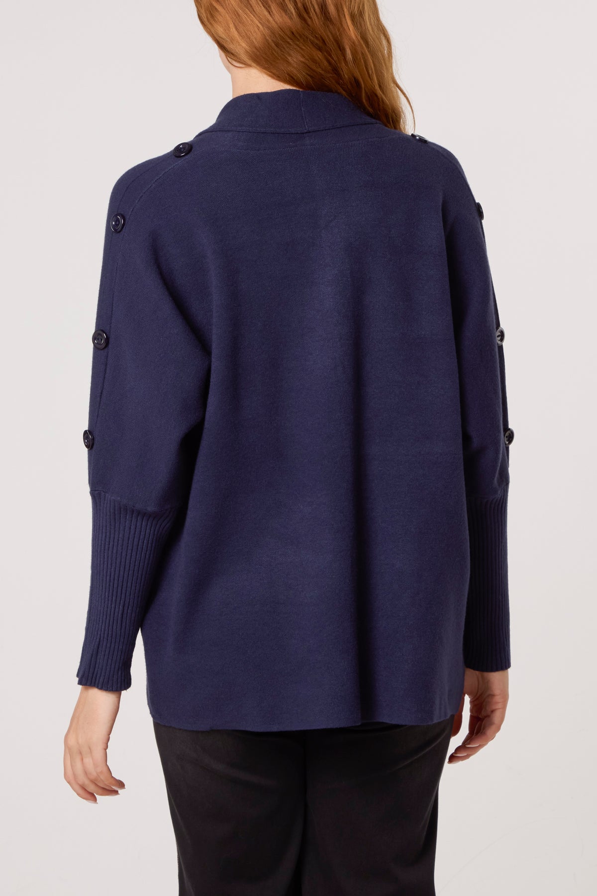 Longline Button Detail Cardigan