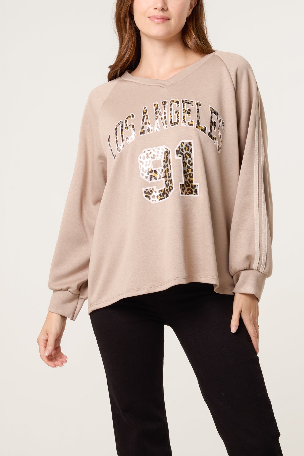 Metallic Leopard "LA" Sports Jersey