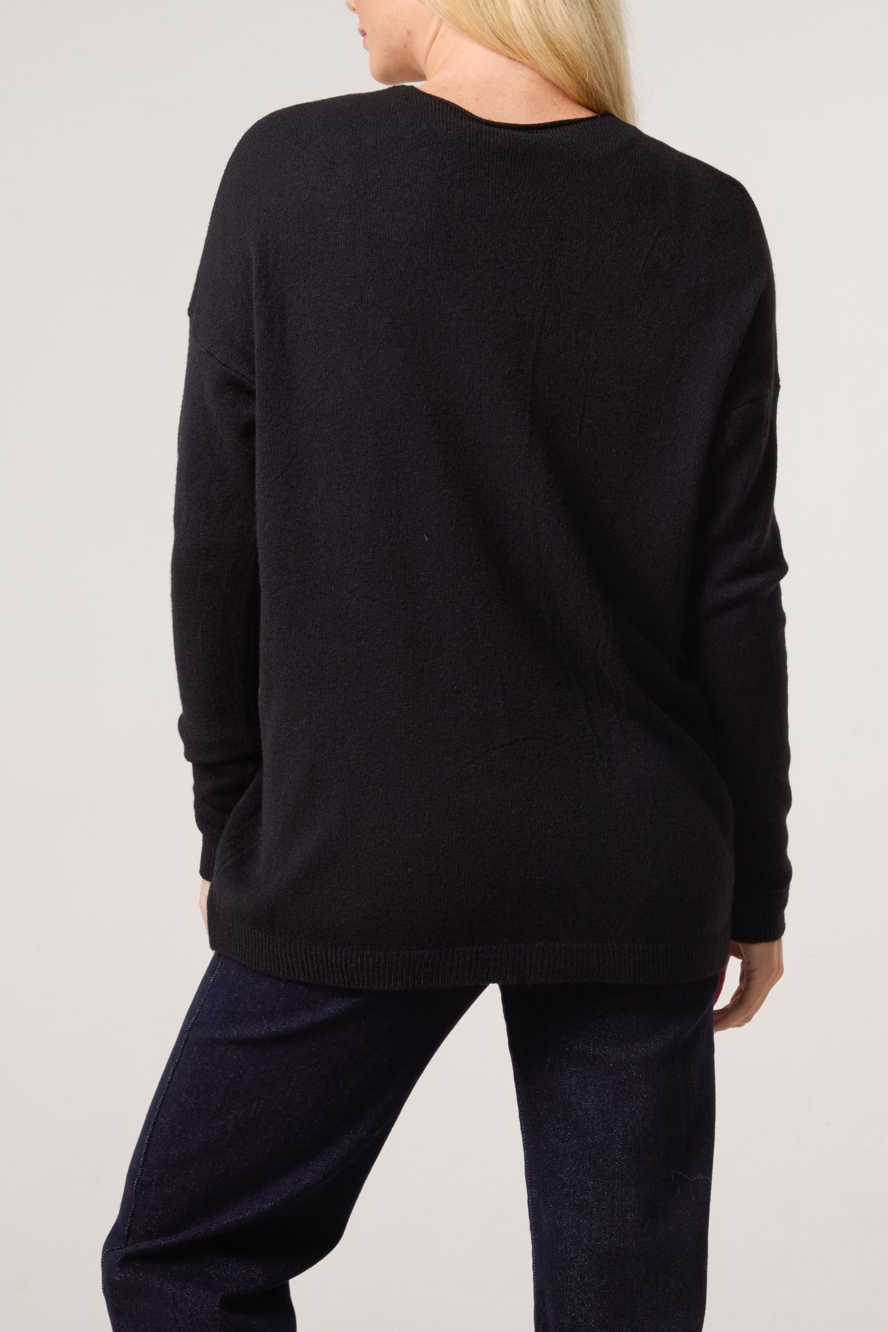Gold Buttons Long Sleeve Cardigan