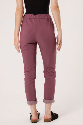 Magic Plain Super Stretch Crushed Trousers