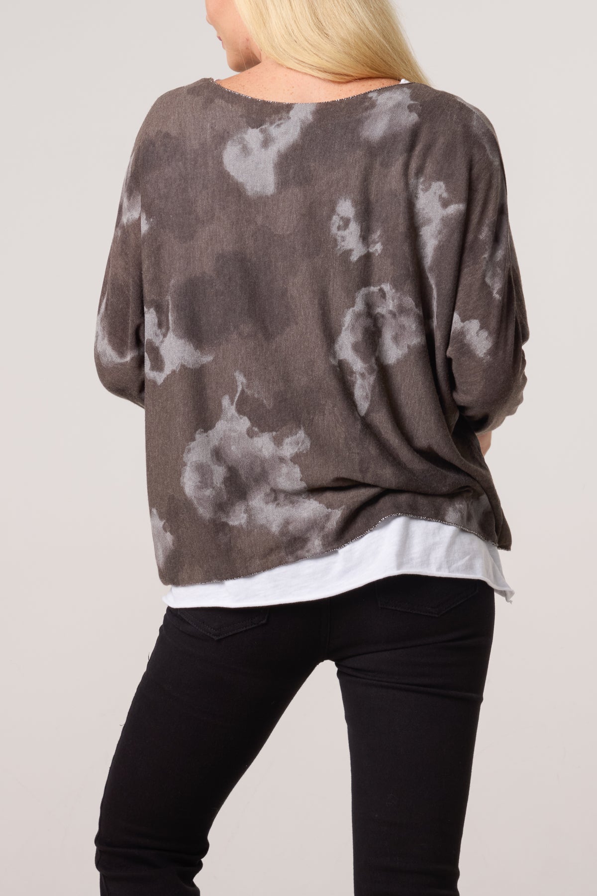 Necklace Blurred Double Layer Top