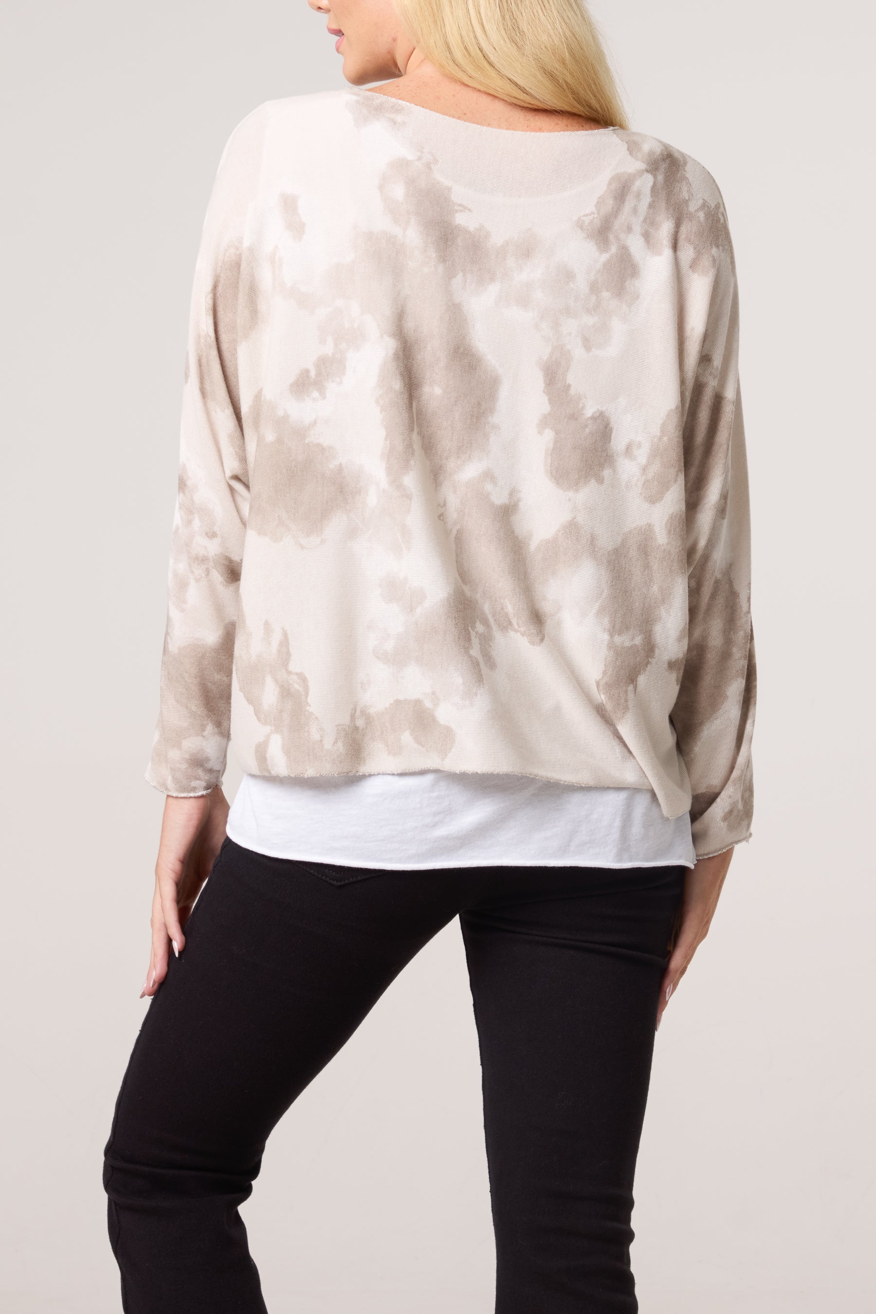 Necklace Blurred Double Layer Top