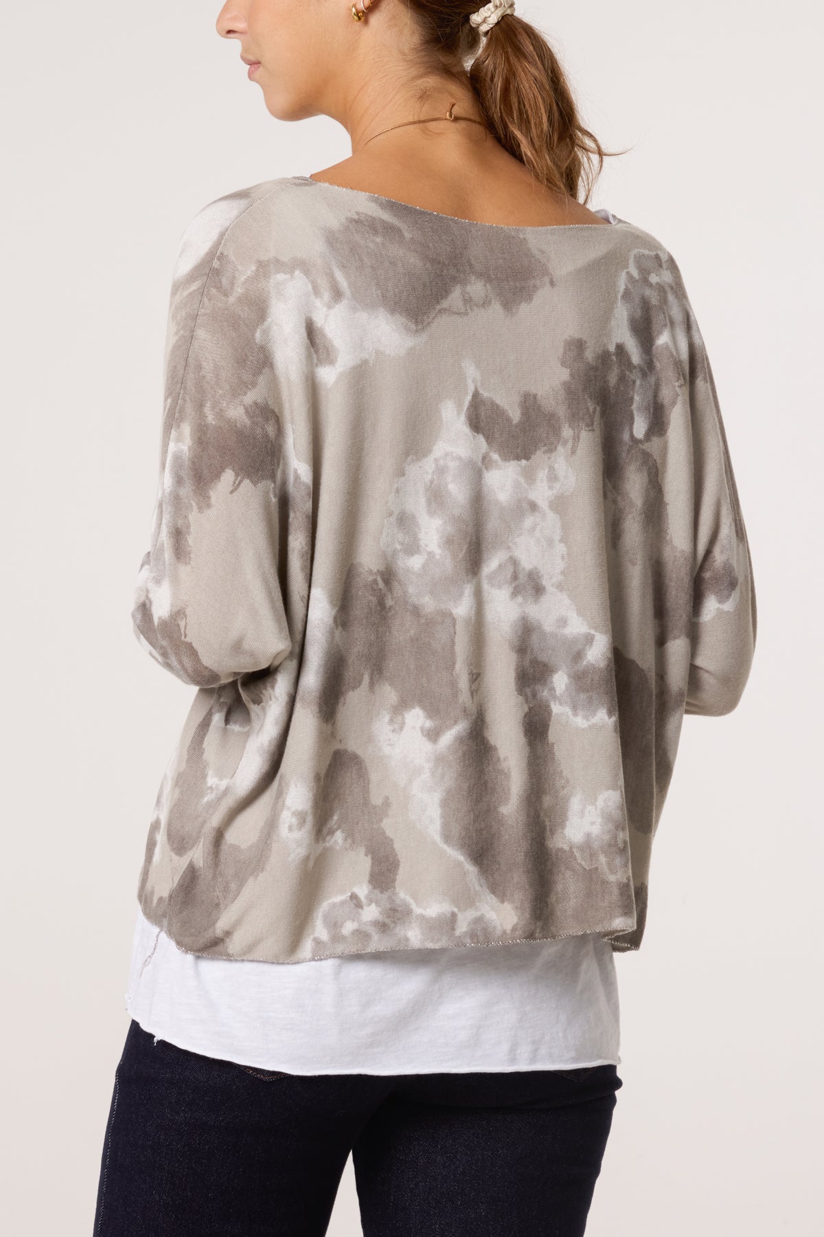 Necklace Blurred Double Layer Top