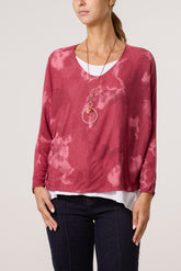 Necklace Blurred Double Layer Top