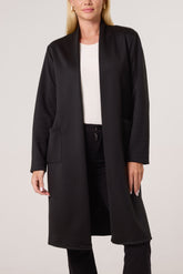 Soft Touch Pockets Longline Coat