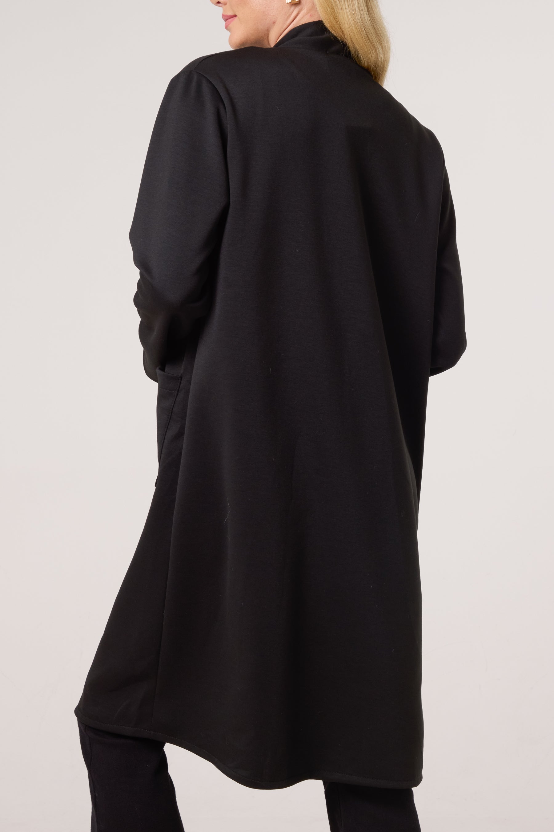Soft Touch Pockets Longline Coat