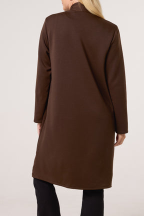 Soft Touch Pockets Longline Coat