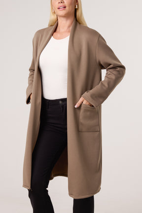 Soft Touch Pockets Longline Coat