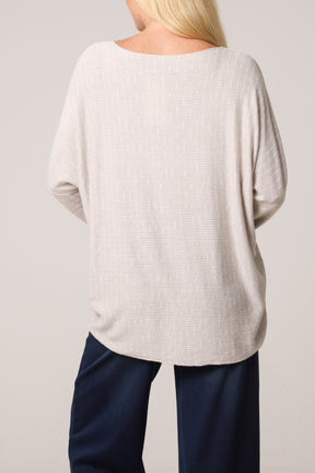 Texture Wool Blend Fine Knit Jumper