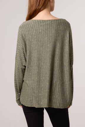 Texture Wool Blend Fine Knit Jumper