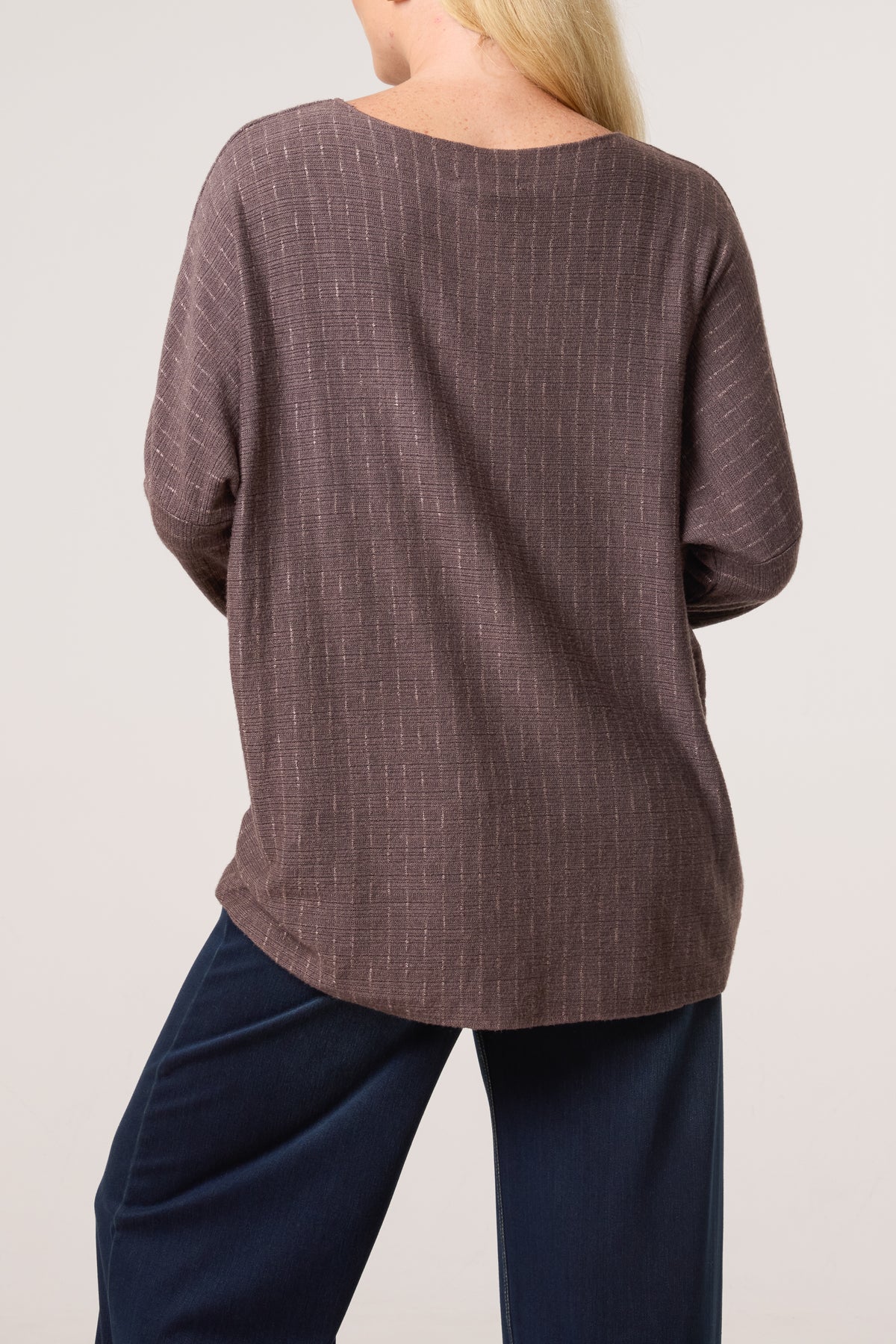 Texture Wool Blend Fine Knit Jumper