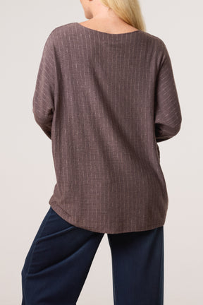 Texture Wool Blend Fine Knit Jumper