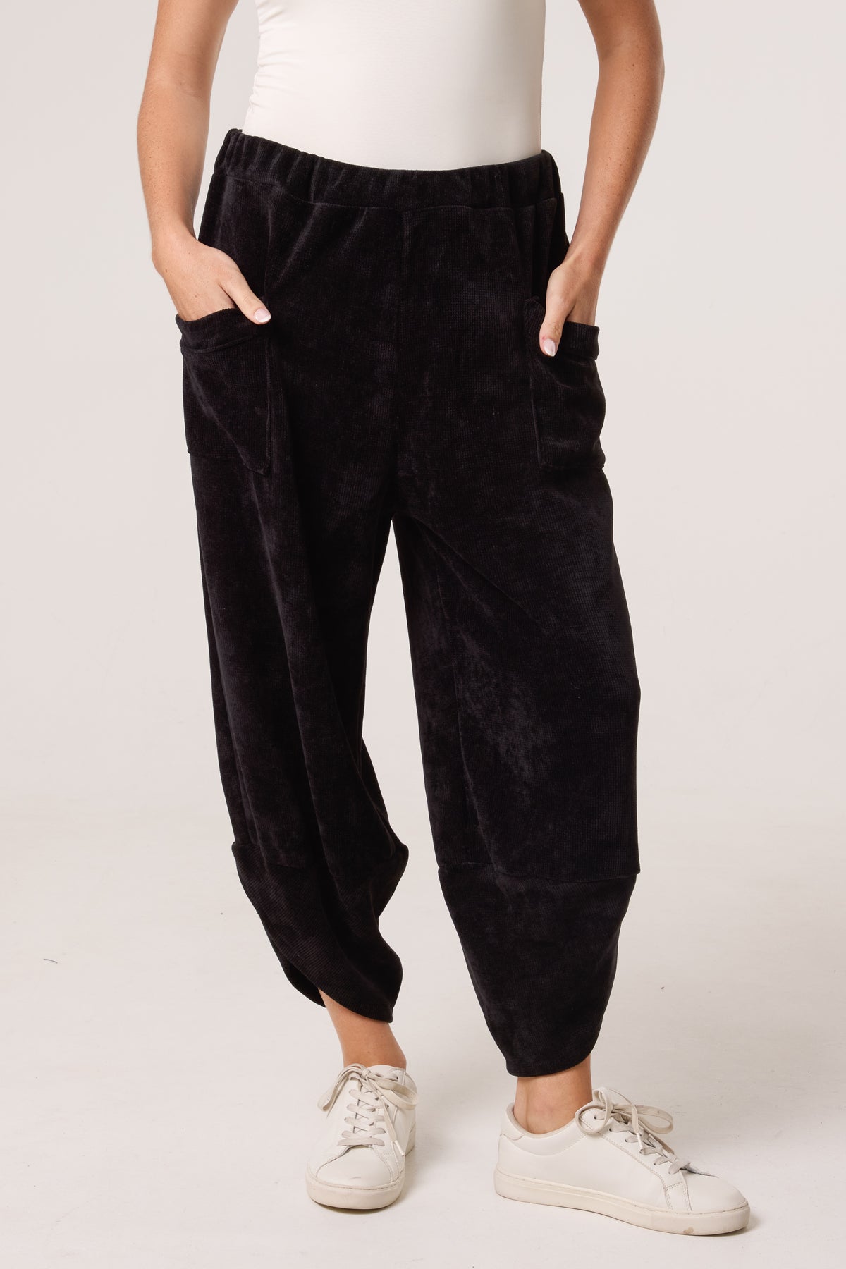 Chenille Barrel Leg Trousers (Extra Large)