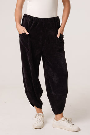 Chenille Barrel Leg Trousers (Extra Large)