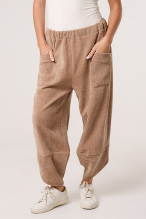 Chenille Barrel Leg Trousers (Extra Large)