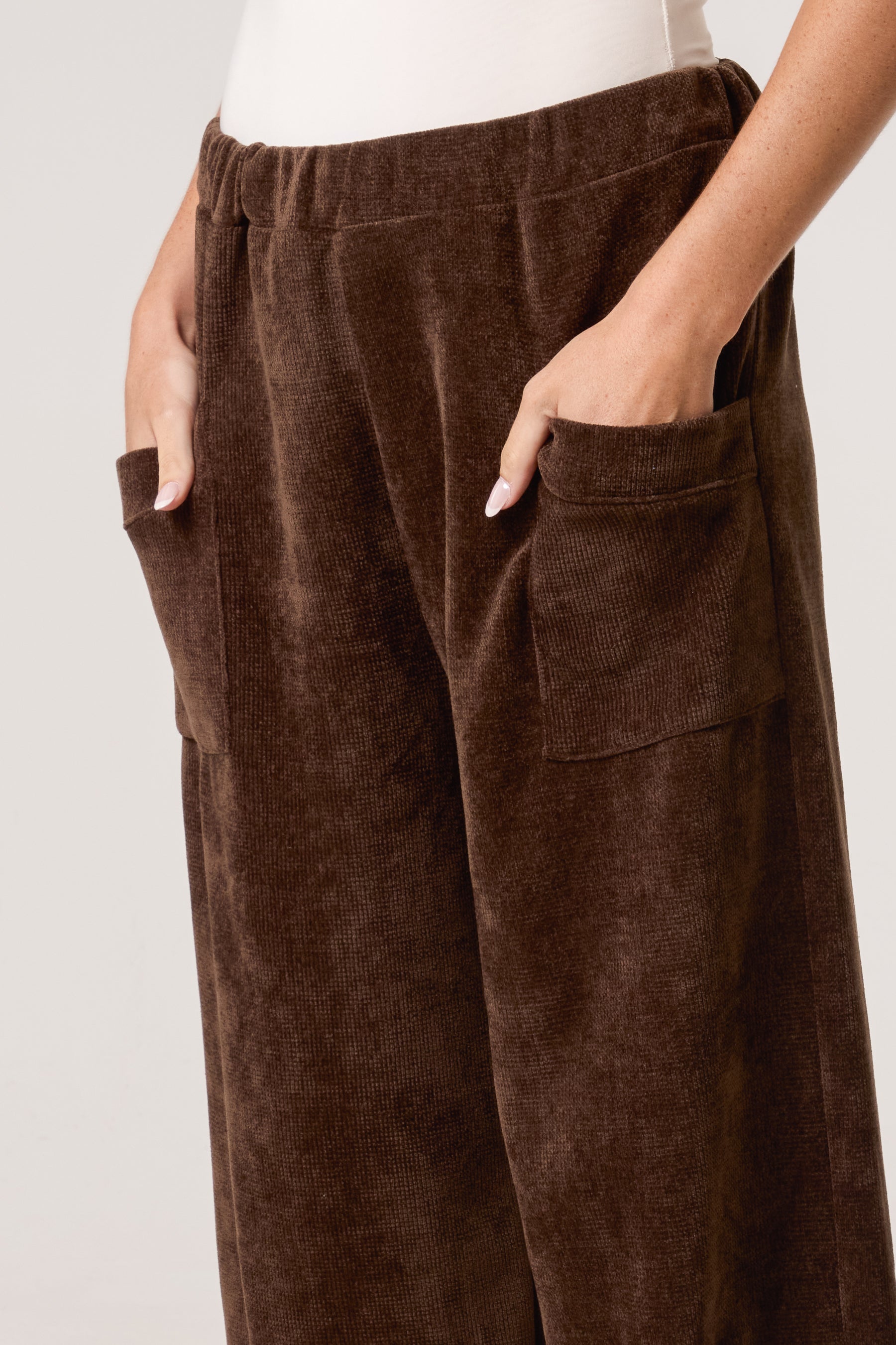 Chenille Barrel Leg Trousers (Extra Large)