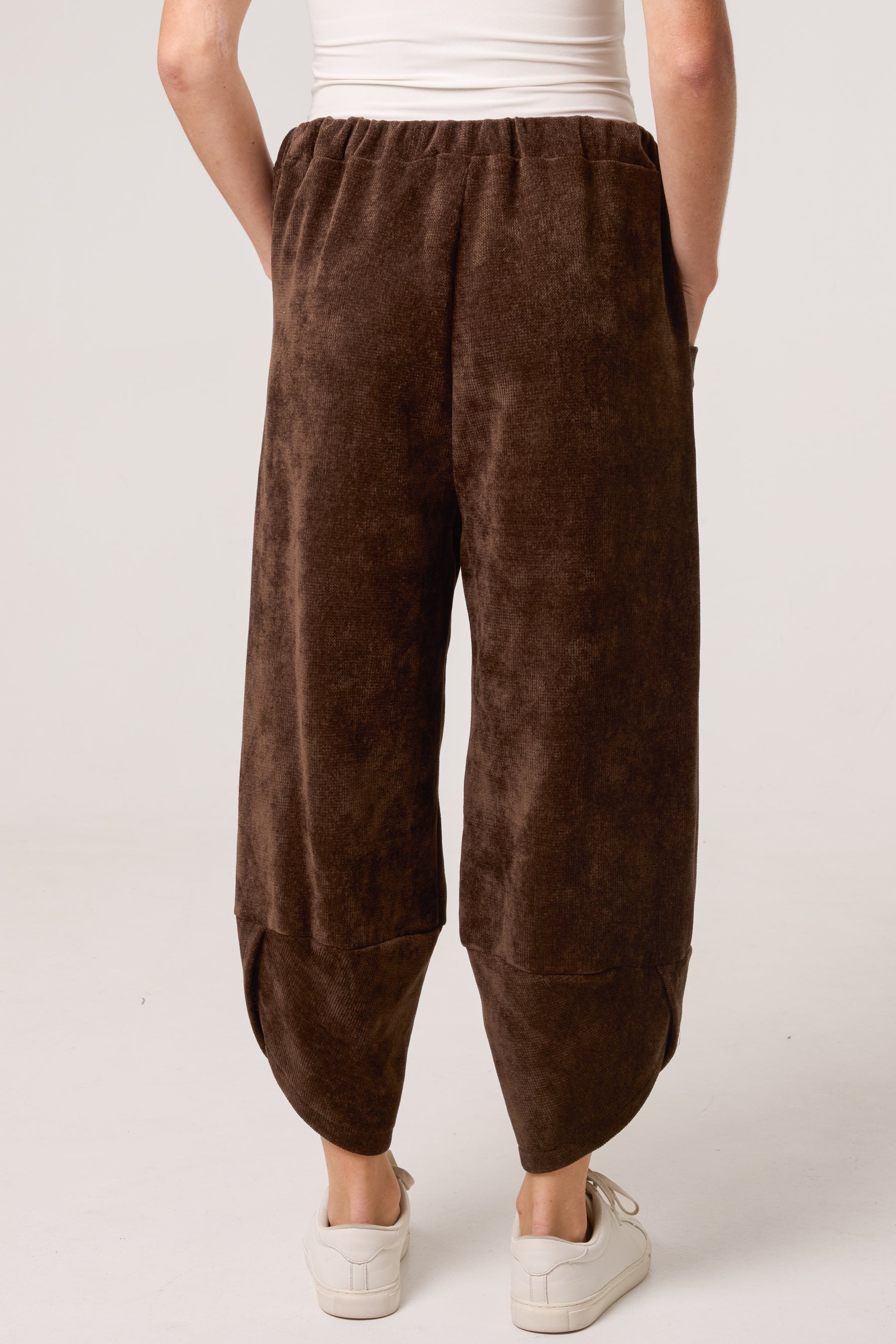 Chenille Barrel Leg Trousers (Extra Large)