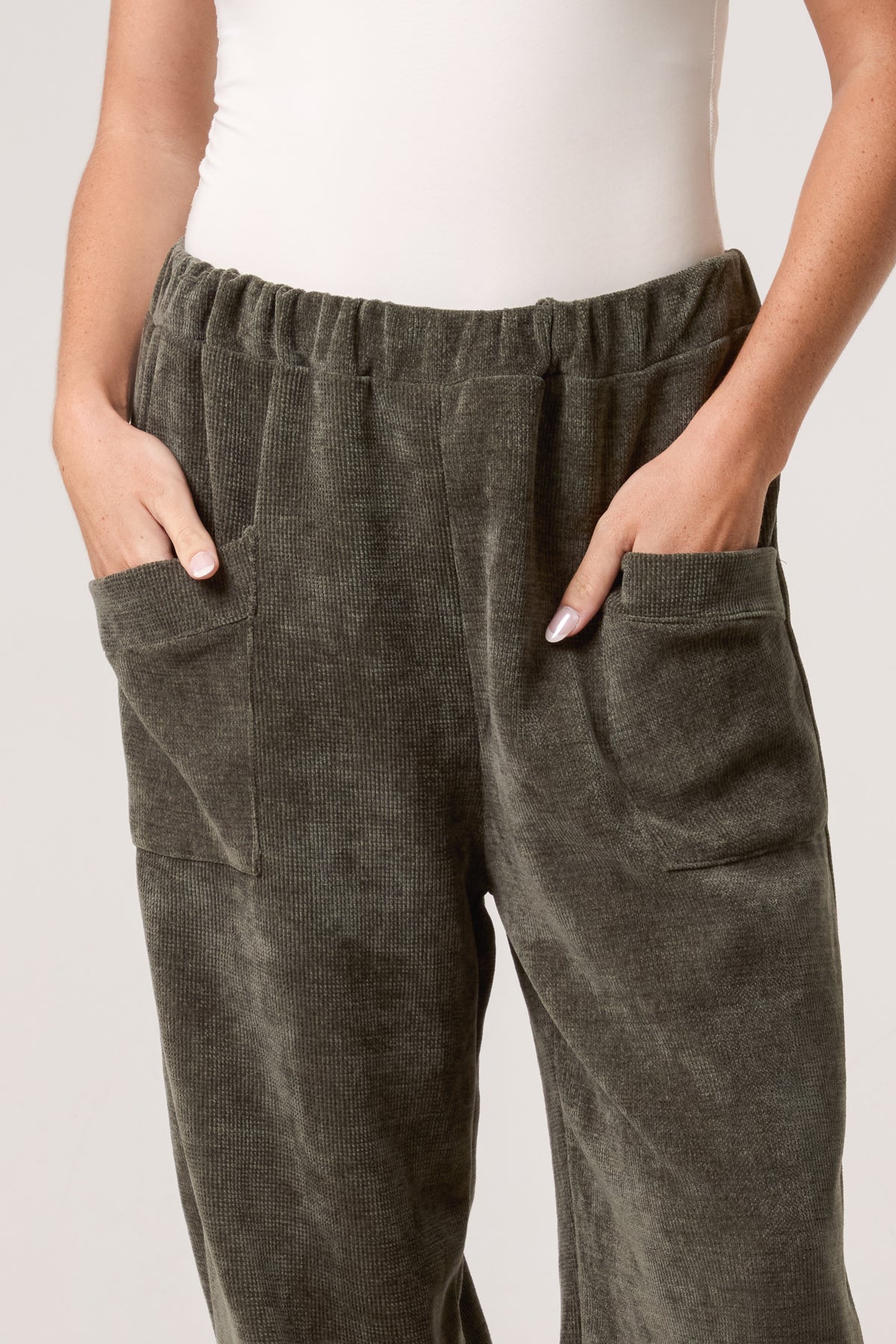 Chenille Barrel Leg Trousers (Extra Large)