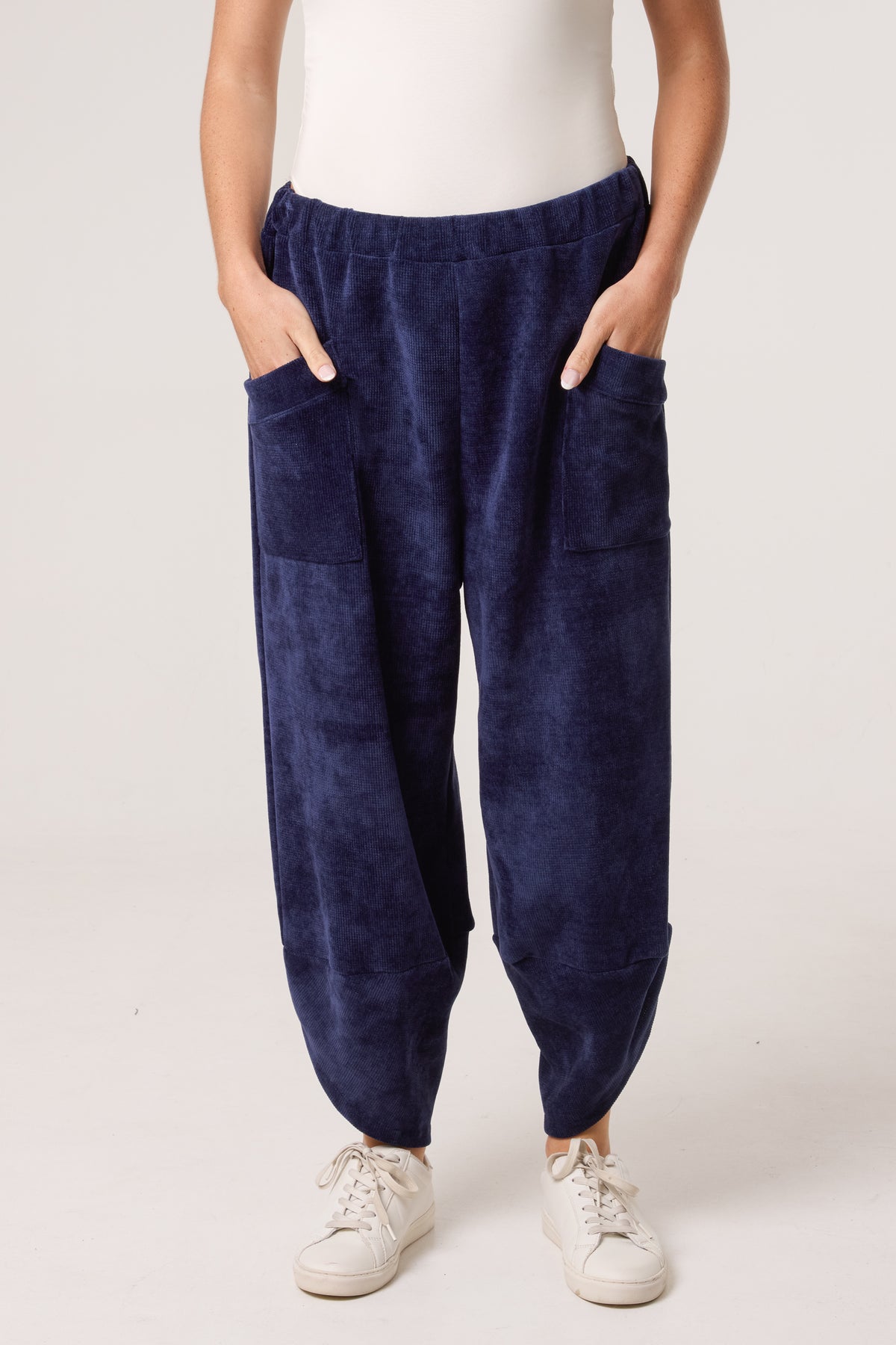 Chenille Barrel Leg Trousers (Extra Large)