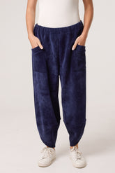 Chenille Barrel Leg Trousers (Extra Large)