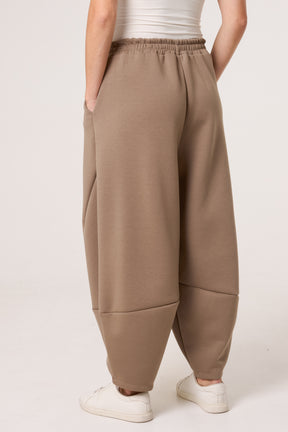 Soft Touch Barrel Leg Trousers